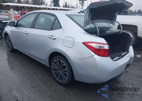 2014 Toyota Corolla S Plus z USA, uszkodzony, nr VIN 2T1BURHE9EC020018
